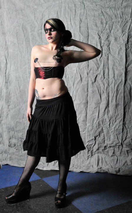 Female model photo shoot of Velluto Nero Designs