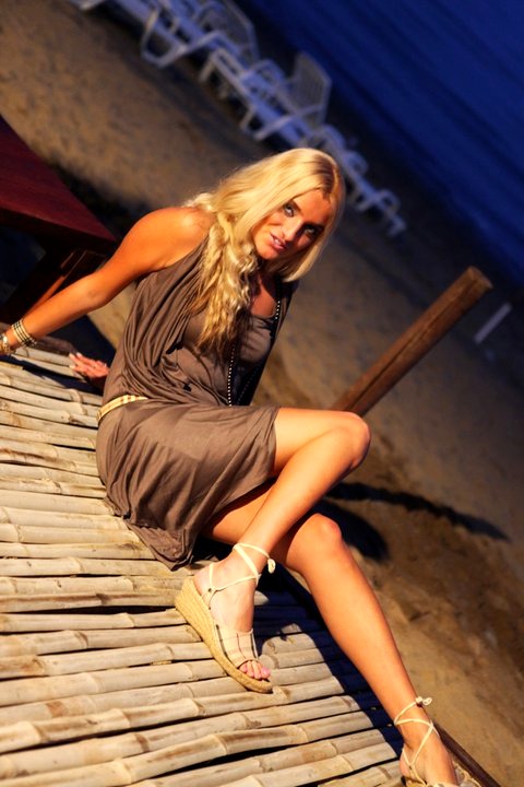 Female model photo shoot of JanaKS in NIKKI BEACH MARBELLA