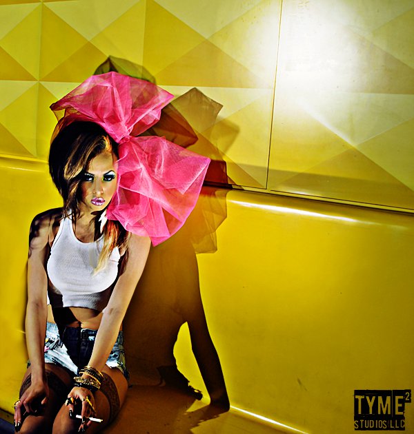 Female model photo shoot of Tyme the Infamous, makeup by Tyme2 Beauty