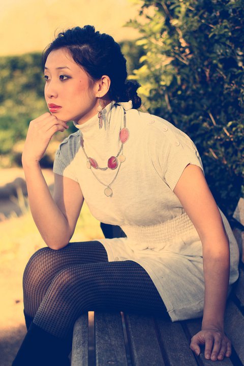 Female model photo shoot of Chun-lin H, makeup by Mai Nguyen Thi