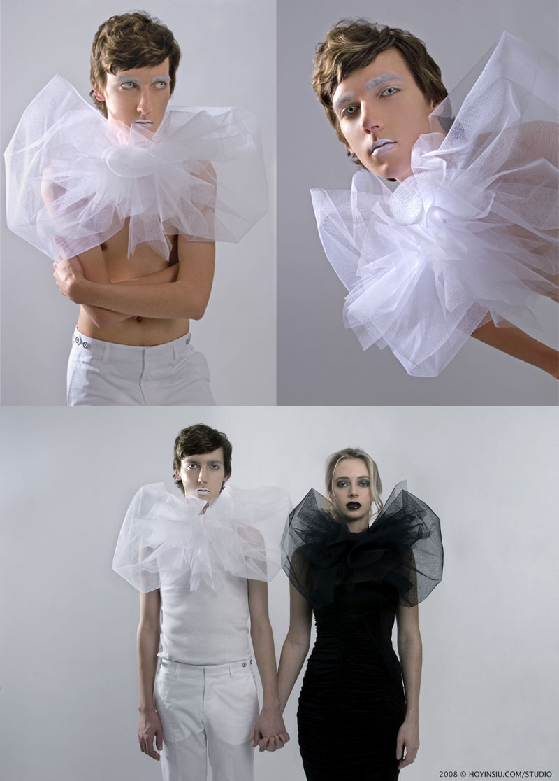 Female and Male model photo shoot of MJ A, Ash Ann and Jussi Harjunharja by Hoyin Siu, makeup by loudmakeup