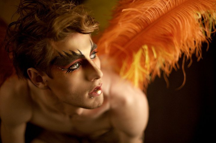 Male model photo shoot of Phoenix Lee Davis by Caveboy Studios in Melbourne, makeup by Alchemy Makeup Artistry