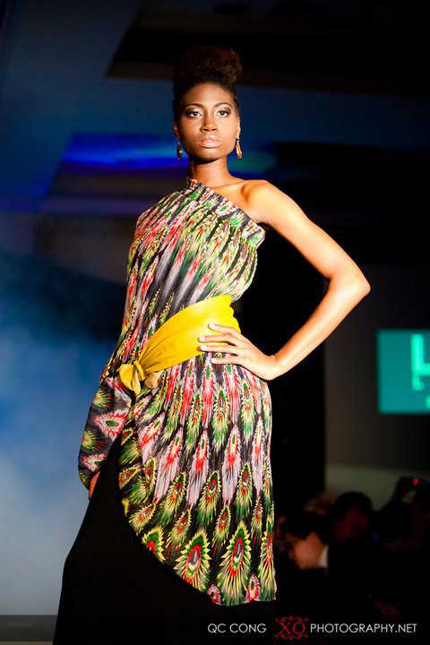 Female model photo shoot of Terina in The Collections Fashion Show