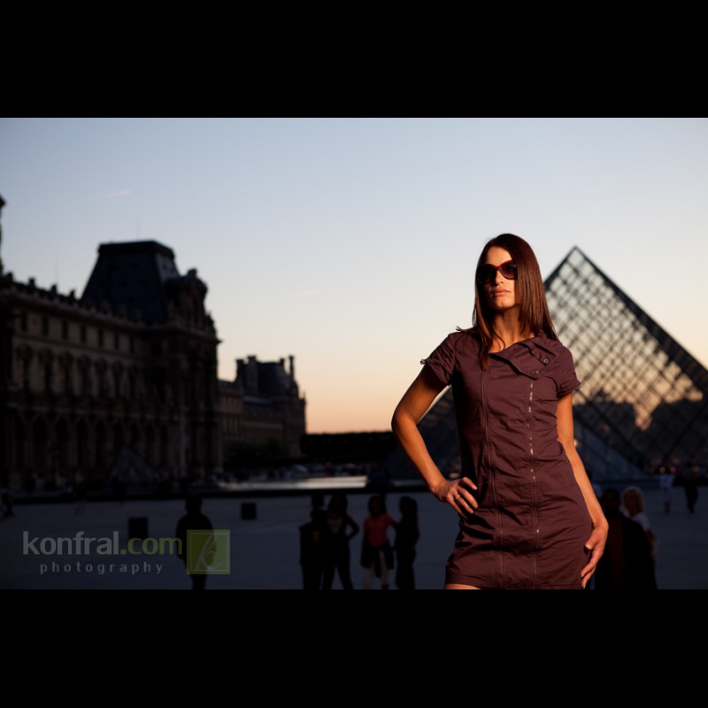 Female model photo shoot of Caroline Kidd in The Louvre