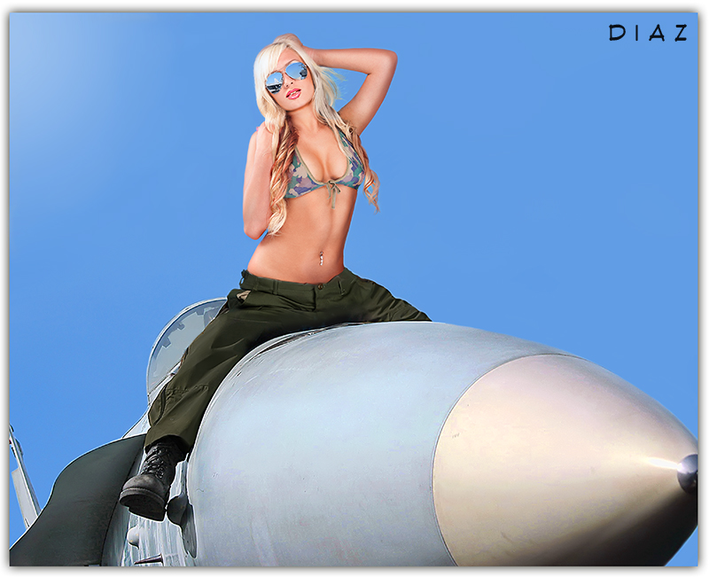 Male and Female model photo shoot of HDphotographer and Lauren Genevieve in USS Midway Aircraft Carrier.....San Diego,CA