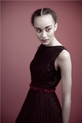 Female model photo shoot of Alison Taylor MUA by Bevan Goldswain in Dizzyfinch Studios, hair styled by Lewis Pallett, wardrobe styled by FedericaSalto