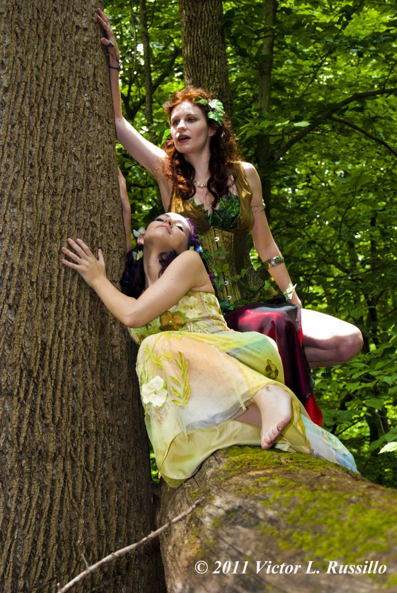 Male and Female model photo shoot of Brilliant Radiation, Orla Rose and Roxana Hire in Patapsco State Park, MD