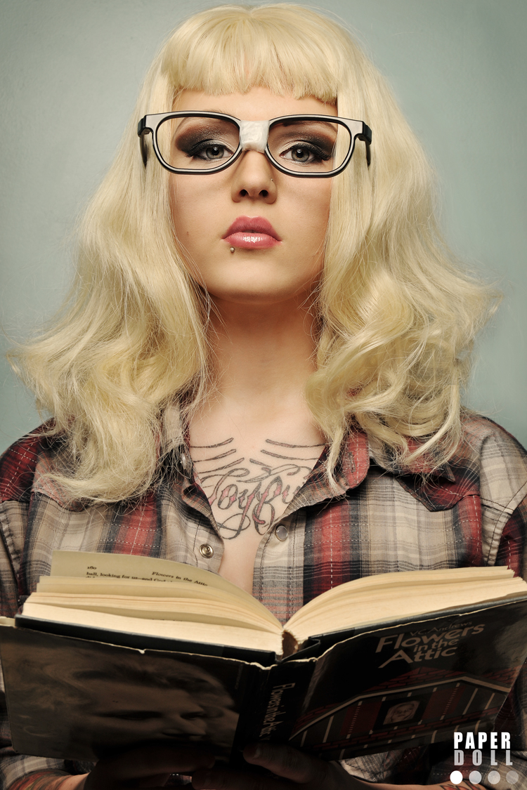 Female model photo shoot of Magenta -Star Wars Geek by Paperdoll Photo in Atlanta, GA, hair styled by Cherry Dame