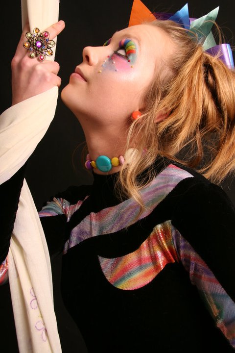 Female model photo shoot of Melina Barclay, makeup by phoebe stonechild