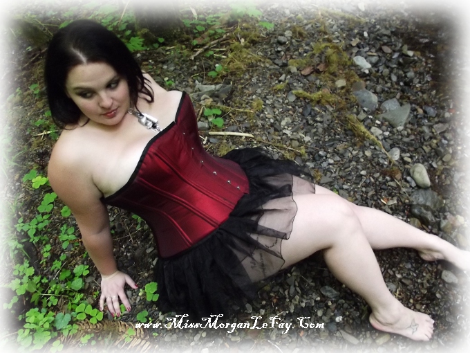 Female model photo shoot of Miss Morgan LeFay in Olympic Forest