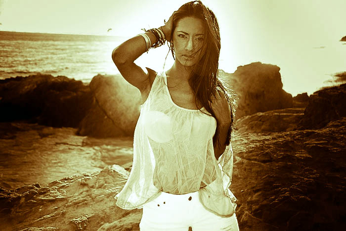 Female model photo shoot of Julia Cruz in Malibu