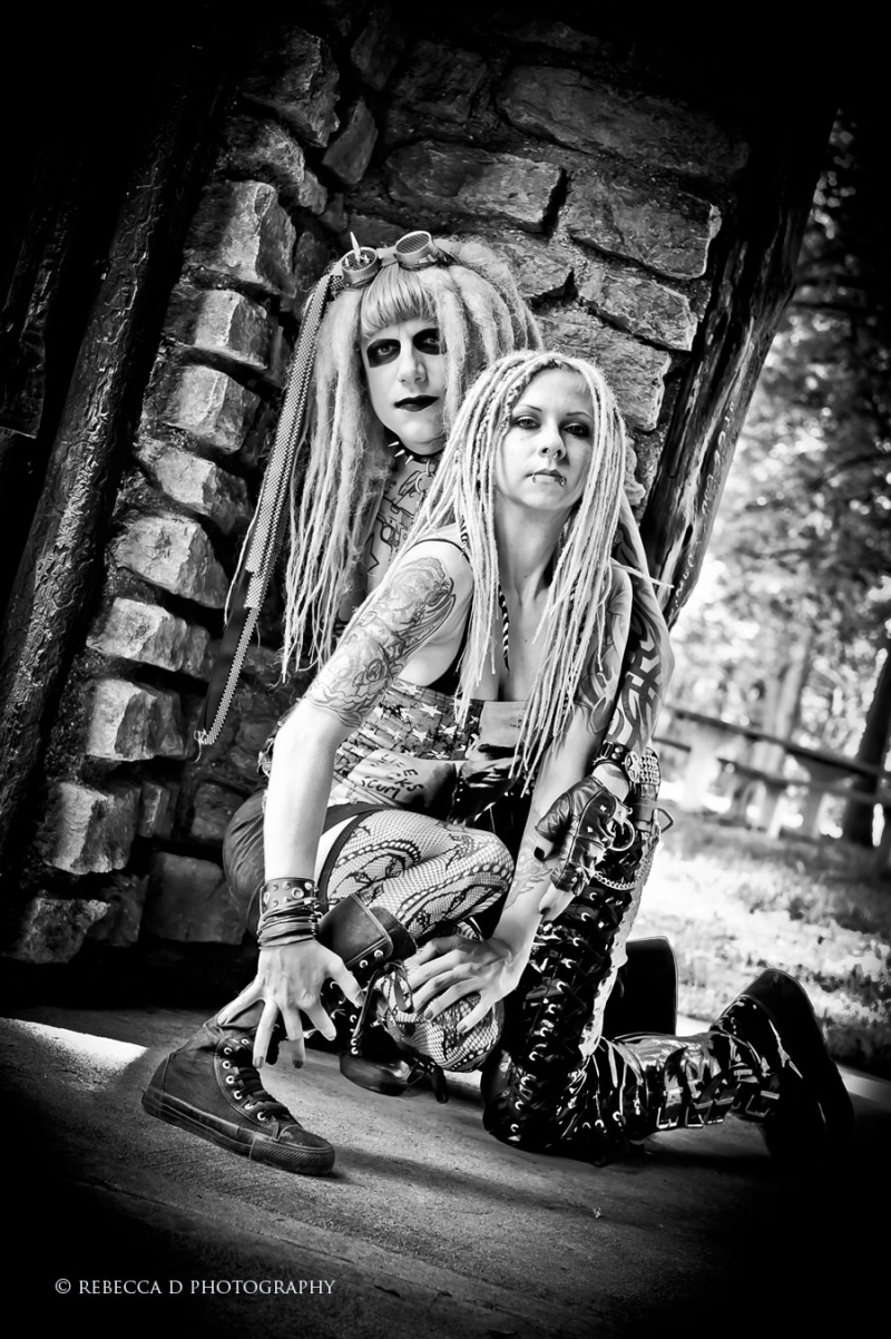 Male and Female model photo shoot of Rocky Doll and Blu3 by Dirt Road Pictures in Mt Airy Forest Cincinnati, OH