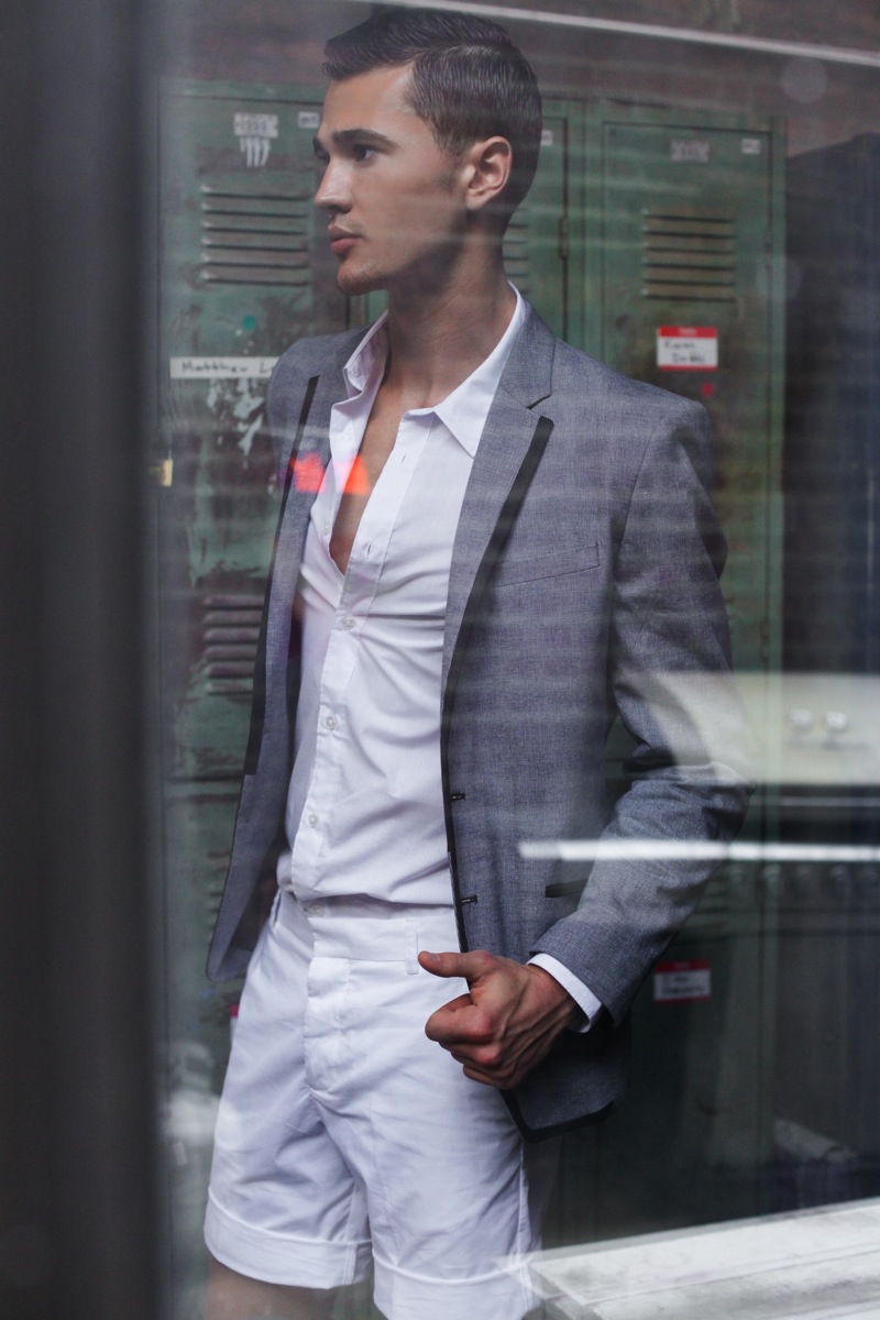 Male model photo shoot of Victor GonzaleVGStyling by ndnova in NYC