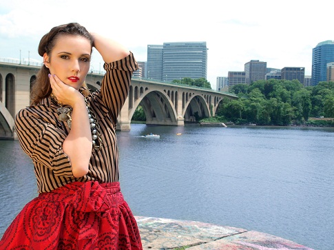 Female model photo shoot of Eat Makeup Beat Faces  in Georgetown, Washington D.C.