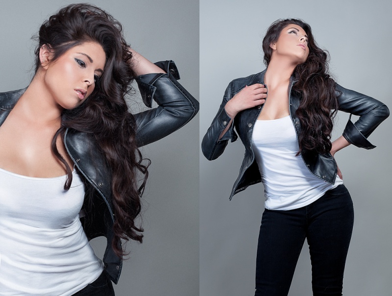 Male and Female model photo shoot of vlmedia and Jasmine Mendez in Downtown Studio