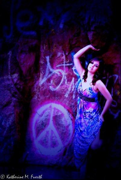 Female model photo shoot of Samantha West 92 in Graffiti Falls, Colorado