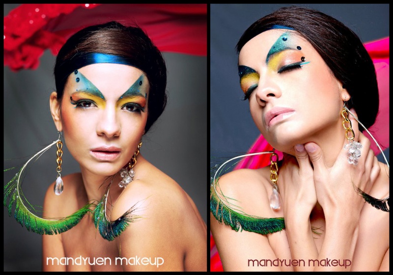 Female model photo shoot of Mandyuen Makeup