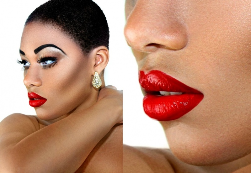 Female model photo shoot of  Bina Studios, makeup by Kelly Fraticelli MUA