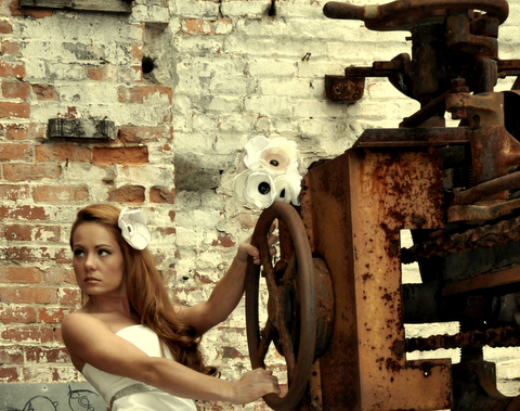 Female model photo shoot of Make BelieveN Weddings and Jennifer Brannon, makeup by Becca Bussert