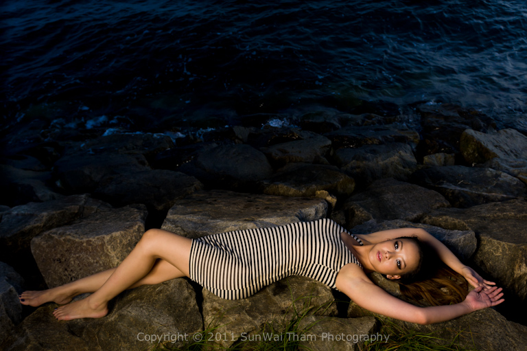 Female model photo shoot of V-Lynn in Sentosa, Singapore