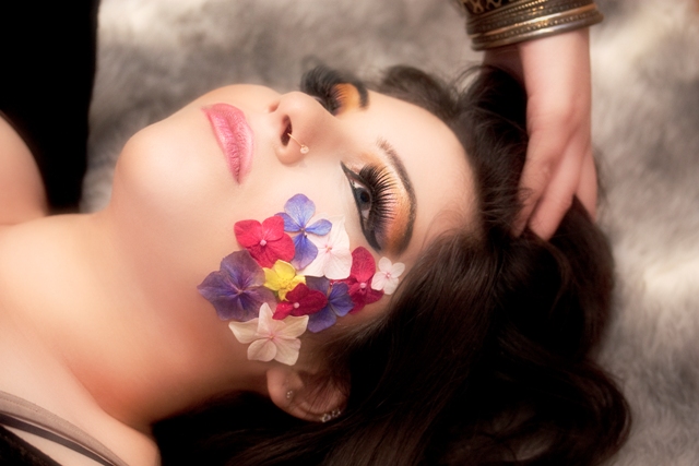 Female model photo shoot of Samara MUA by Imran Mirza-