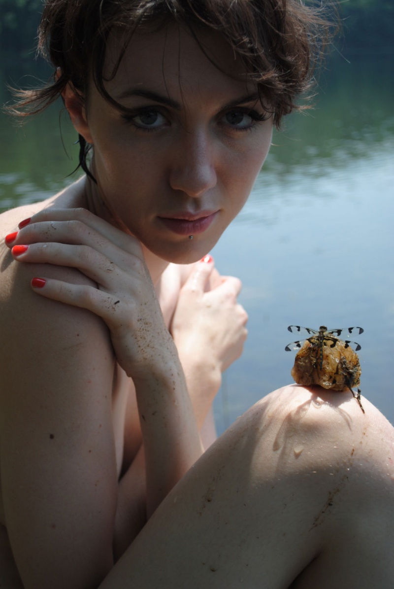 Female model photo shoot of Maha Yana by Andy Acquaro  in ragged mtn. reservoir