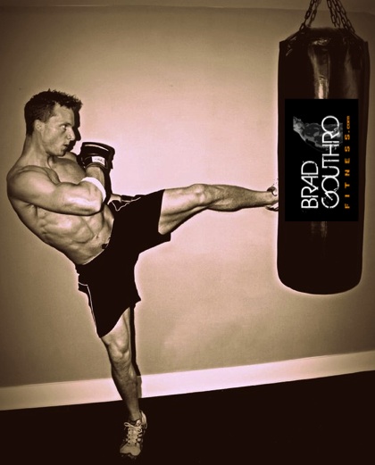 Male model photo shoot of Brad Gouthro by Sherril Inglis in Brad Gouthro Fitness Studio