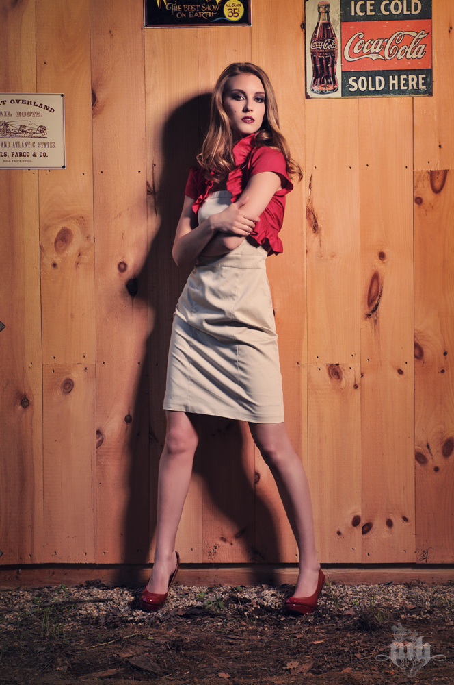 Female model photo shoot of Killer Instinct by Michael Heartless in Point Of View Farm., makeup by Killer Instinct