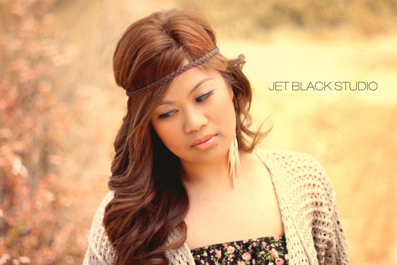 Female model photo shoot of Jet Black Studio