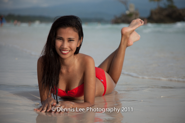 Male and Female model photo shoot of DennisLeePhotog and RRachel in Boracay, Philippines