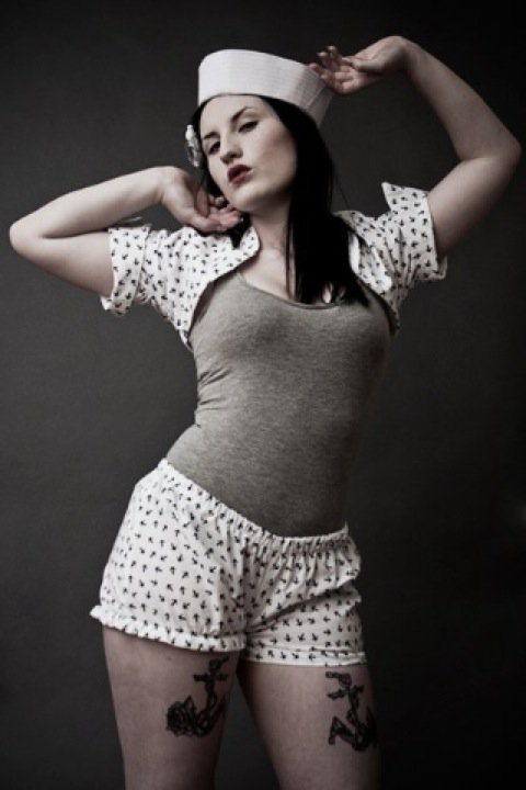 Female model photo shoot of Shibusa Clothing