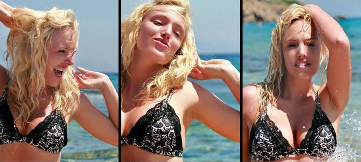 Female model photo shoot of Stephanie Marie R in Mykonos, Greece
