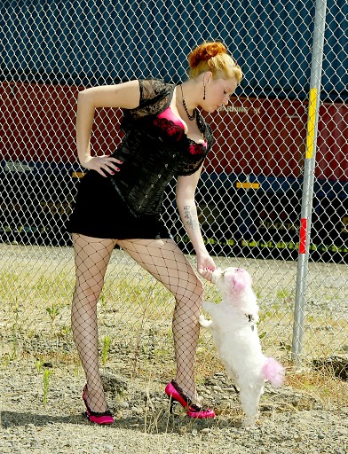 Female model photo shoot of VooDoo LuLu by Choy Pet Photography