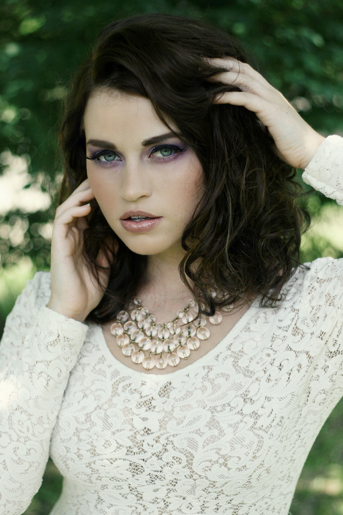 Female model photo shoot of PristineAndPutrid and SmashingJean, makeup by Lex Ewing