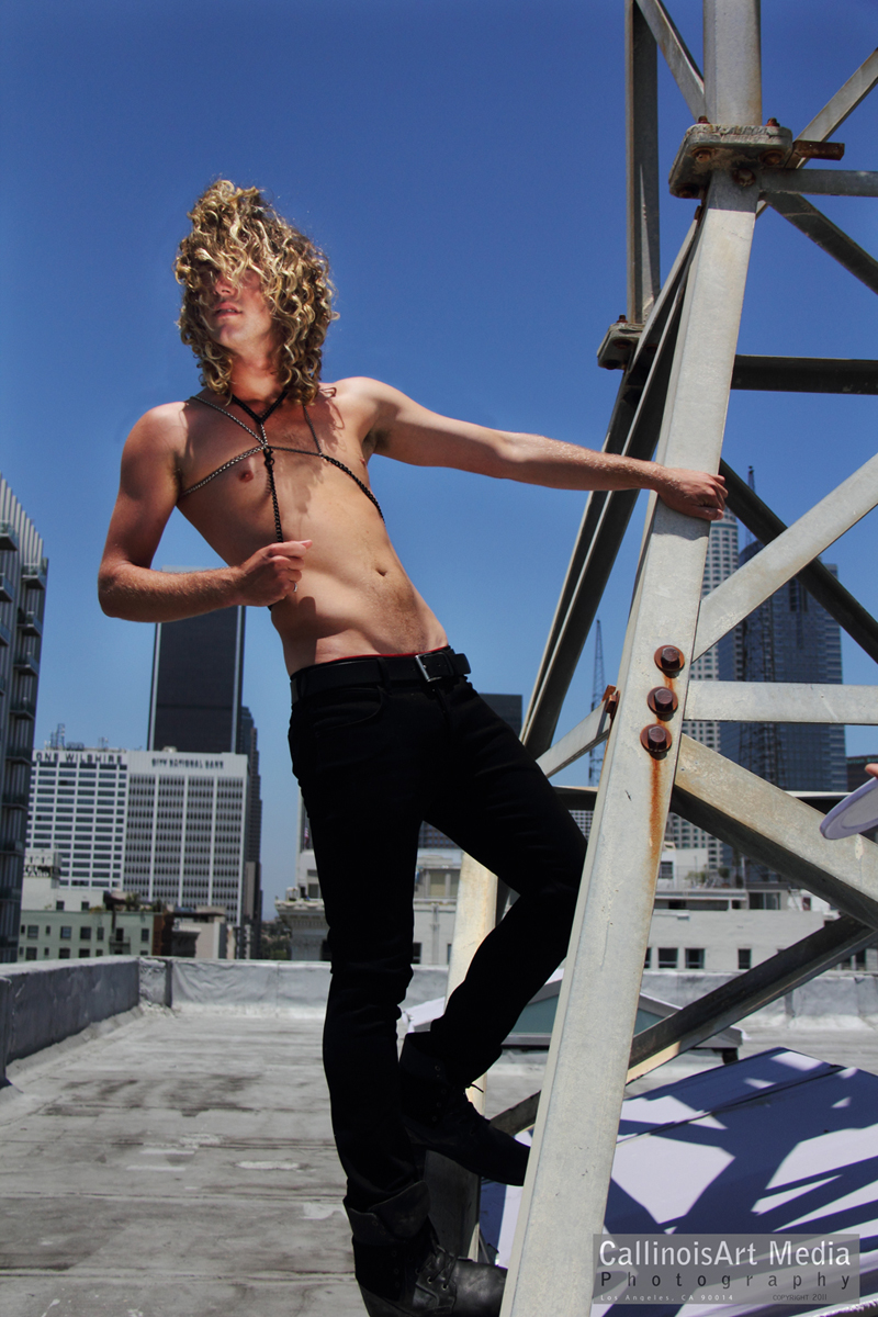 Male model photo shoot of CallinoisArt and KEVIN F SULLIVAN in LA, clothing designed by GranadosLBL