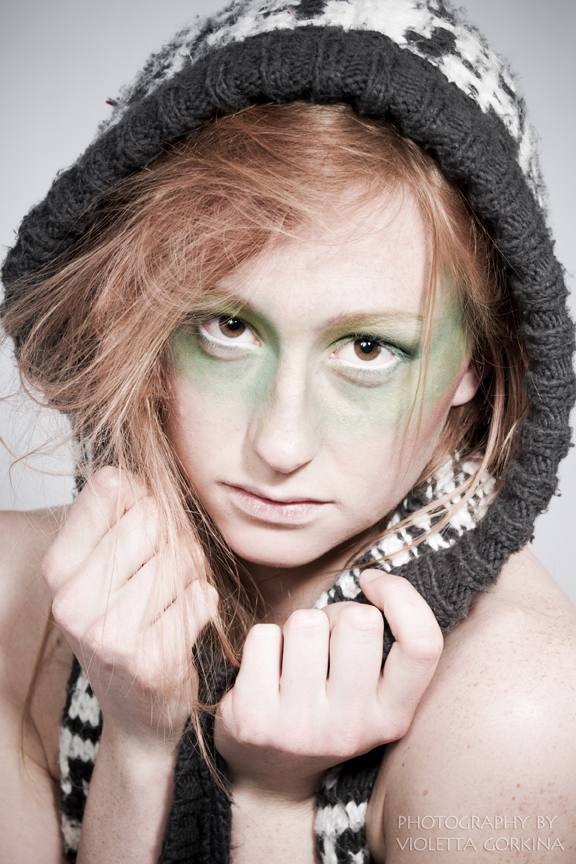 Female model photo shoot of Violetta Gorkina in Dublin, Ireland, makeup by Susanne hanway