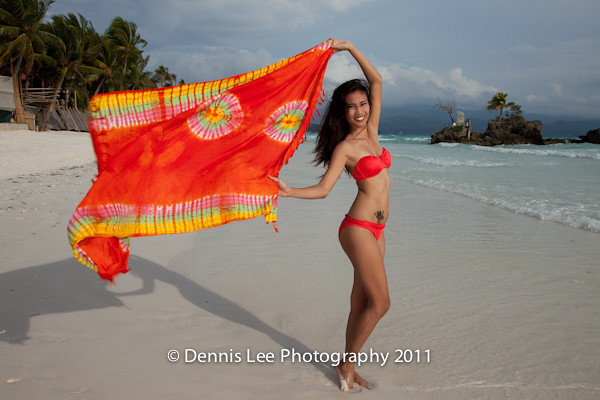 Female model photo shoot of RRachel by DennisLeePhotog in Boracay