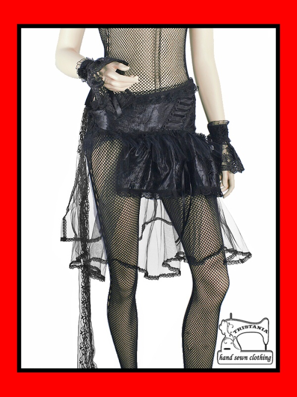 Female model photo shoot of 666Tristania666 in http://www.etsy.com/listing/76068907/gothic-skirt-clothing-goth-harajuku
