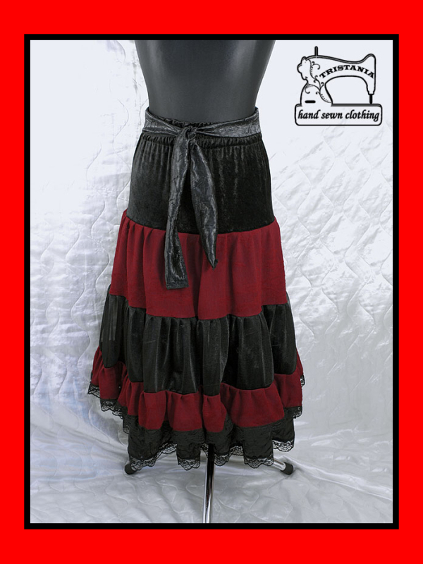 Female model photo shoot of 666Tristania666 in http://www.etsy.com/listing/67597898/gothic-skirt-clothing-goth-harajuku