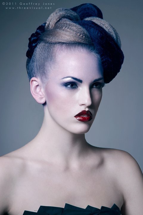 Female model photo shoot of Jolina O Hair and Venomis by Geoff Jones, hair styled by PChandra