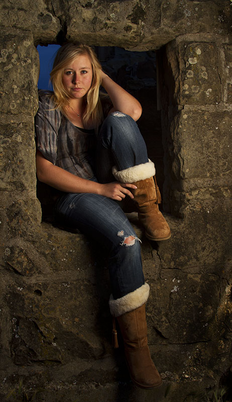 Female model photo shoot of Jasmine Sposeto in Naps Castle
