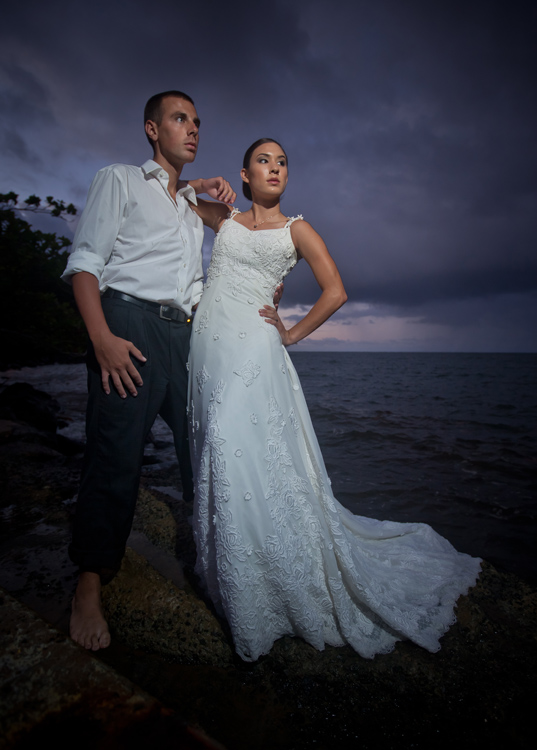 Male and Female model photo shoot of Corey Fearing and SydVicious by Tomek  in oahu hawaii, makeup by shy Mena