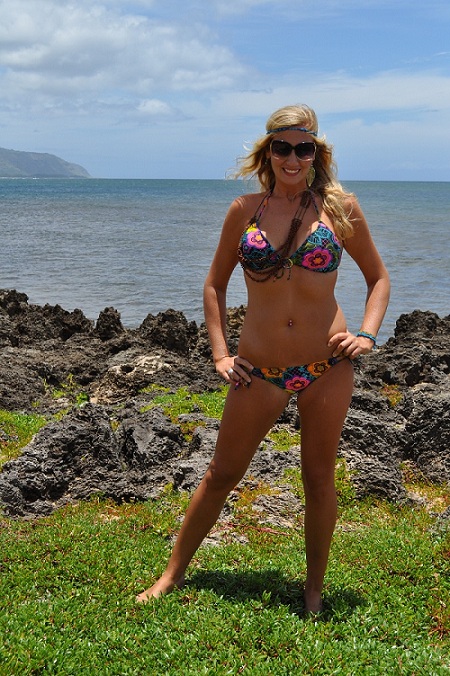 Female model photo shoot of KristenLF by jendrift in Waialua, HI