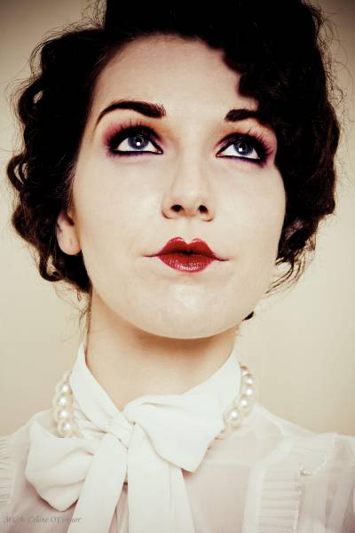 Female model photo shoot of Celene O Connor makeup