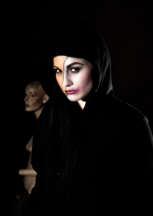 Female model photo shoot of VanessaJMills and mirabela Senciuc, makeup by JAMA