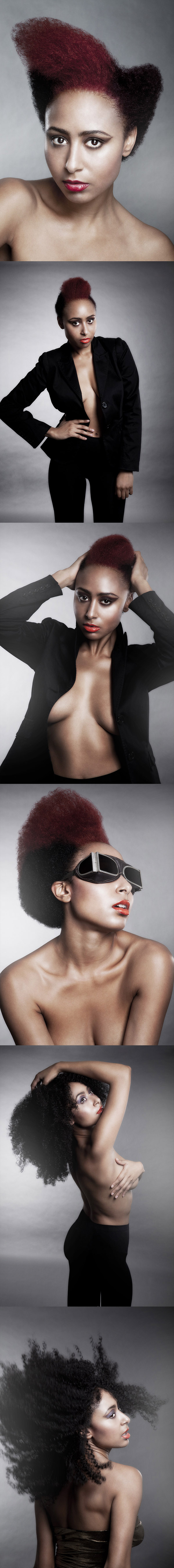Male and Female model photo shoot of dr_photo and CongoLebanese Model in London, makeup by Mika Furukawa MUA