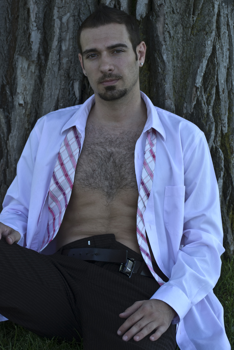 Male model photo shoot of Alan Tyree in St Paul Minnesota, clothing designed by RVNG Clothing