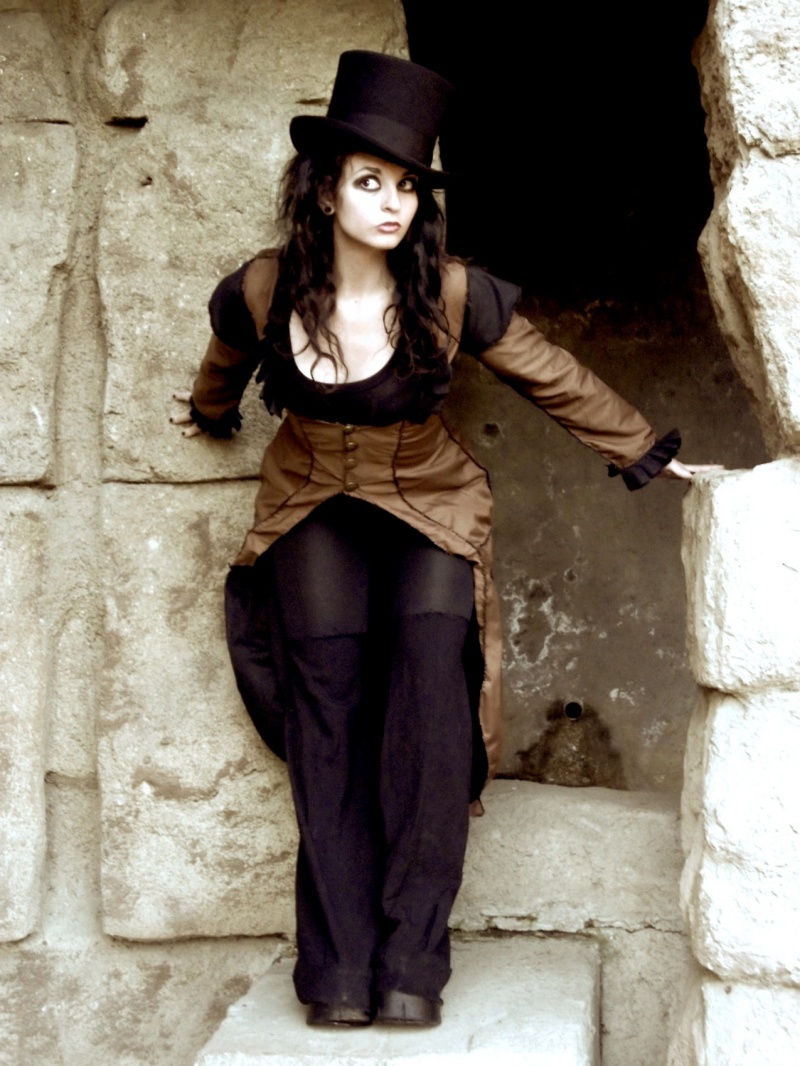 Female model photo shoot of Patched Jester  in The Old Zoo