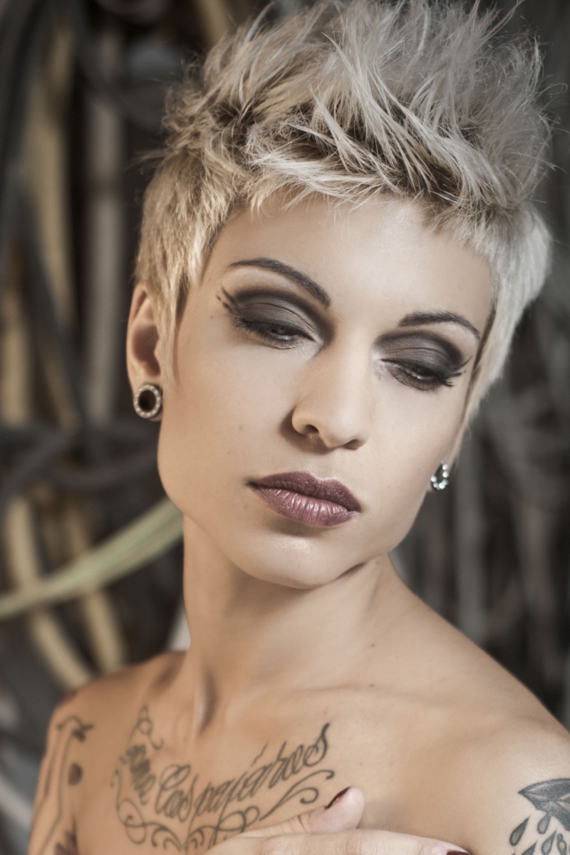 Female model photo shoot of Simona Esse Mua by Daniele Pompei