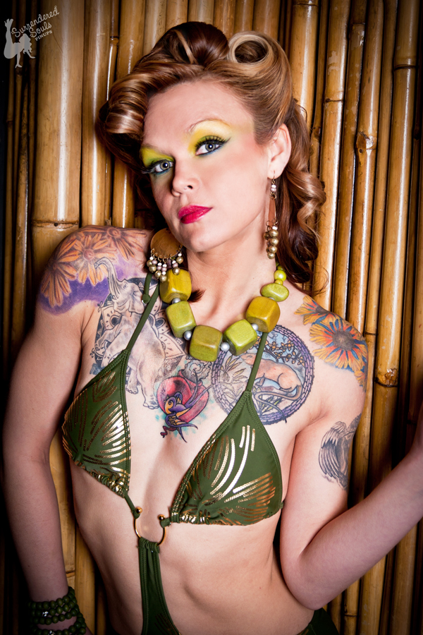 Female model photo shoot of SurrenderedSouls PinUps in Tiki Lounge; Pittsburgh, PA